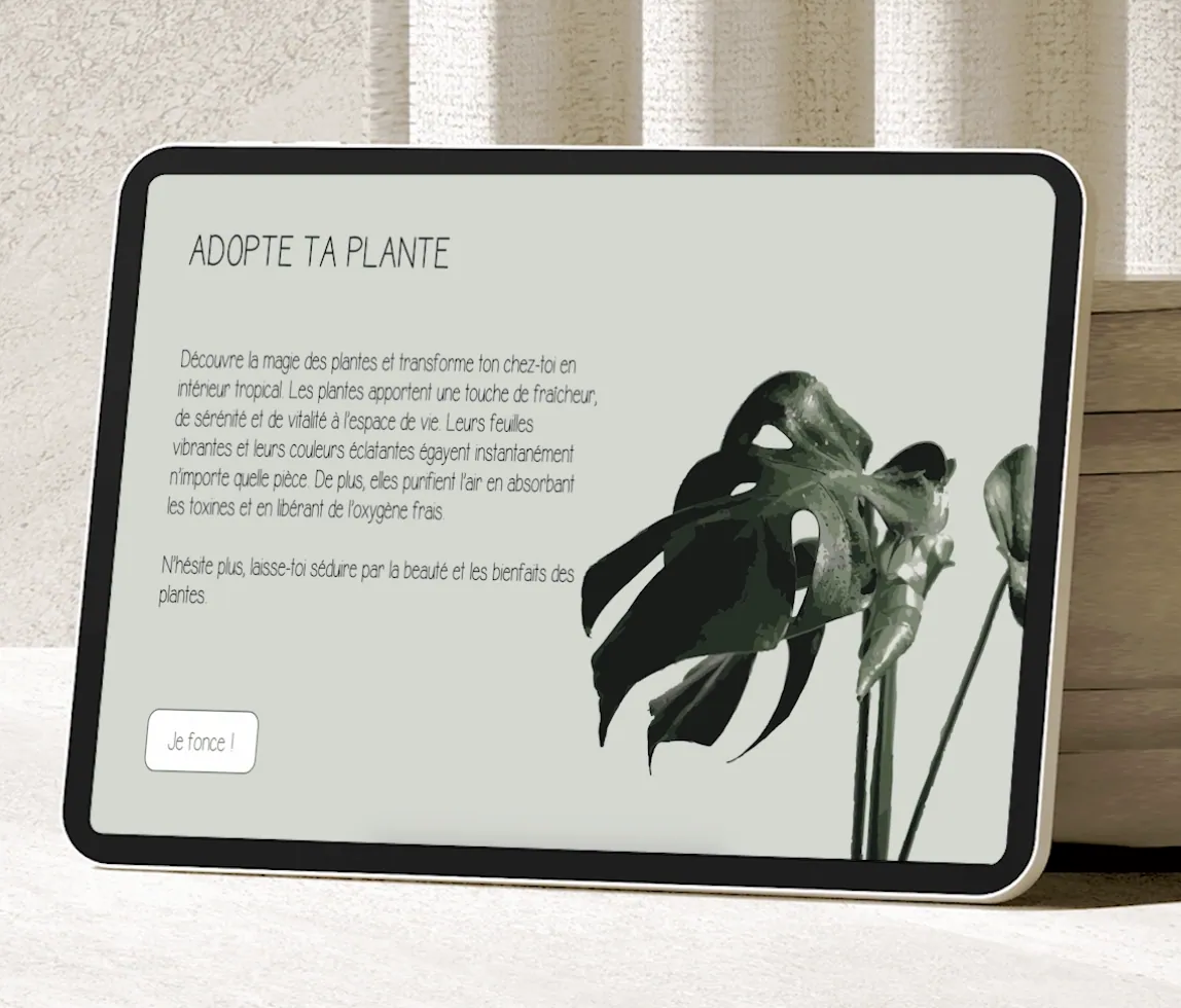Adopte ta plante - aperçu du projet